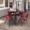 Regency Kahlo Round Table & Chair Sets, 48 W, 48 L, 29 H, Wood, Metal, Plastic Top, Mahogany TPL48RNDMHBK47BY - alternate 1